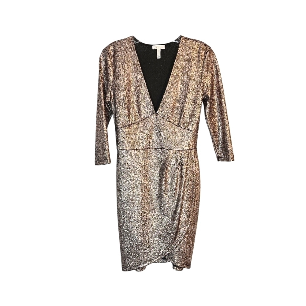 Leith Sparkly Gold Glam Cocktail Dress NWOT - Picture 4 of 9